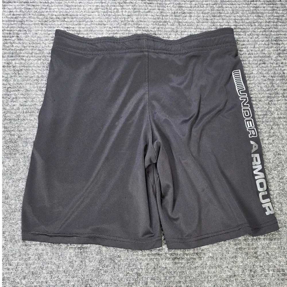 Under Armour HeatGear‎ Athletic Shorts Boy's Size YSM Black Loose Fit